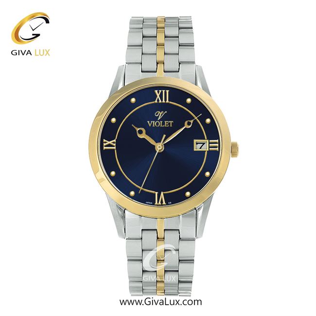 ساعت مچی اورجینال مردانه ویولت VIOLET طلایی-نقره ای | نقره ای-طلایی| سرمه ای| کد رفرنس 0578/2